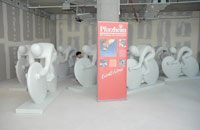 Einzug Radskulpturen